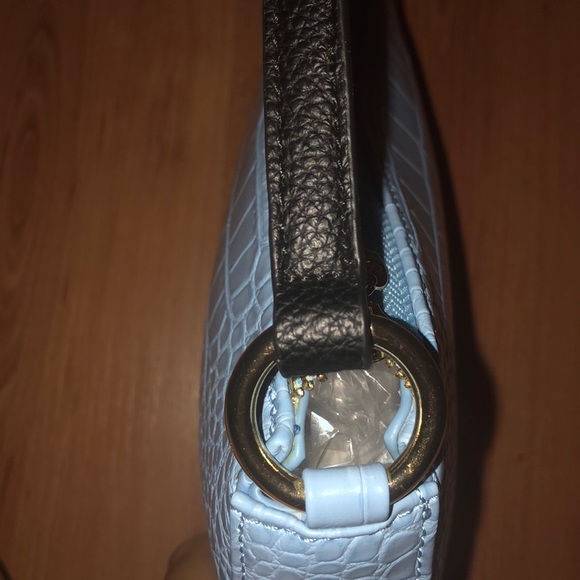 Frasier Sterling 99% Angel Shoulder Bag in Blue Alligator - Picture 4 of 6